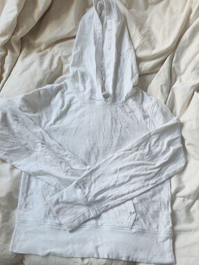 Old Navy White Hooded Pullover